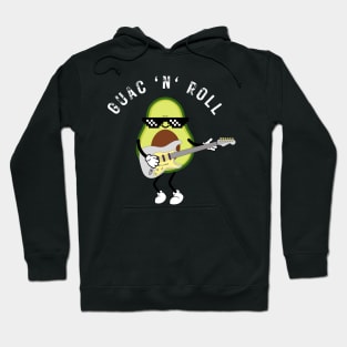 Guac 'n' Roll avocado guitarist T-shirt Hoodie